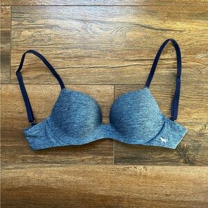 PINK 32B Push-Up bra, blue.